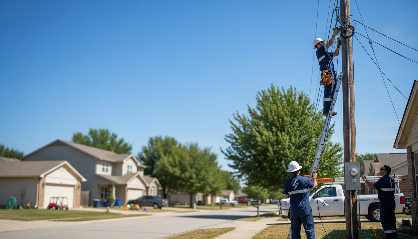 Residential electrician providing installation services in Ellston, IA